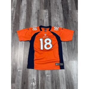 Size Large Youth - Nike Denver Broncos #18 Peyton Manning Jersey